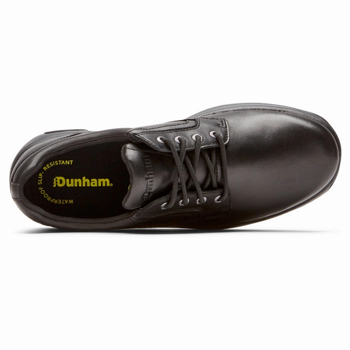 Comfy Outsole Roomie Fit Mens Dunham 8000 Service Plain Toe Oxfords Black