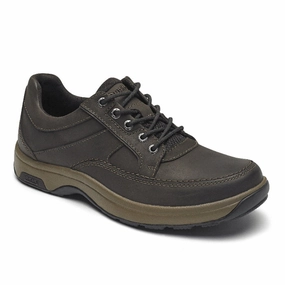 Mens Dunham Midland Oxford Nubuck in Brown Meadow Path Tropical Feel