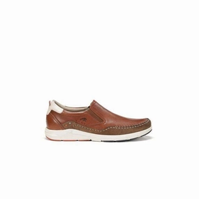Mens Fluchos Kai Slip On in Cuero shape fit