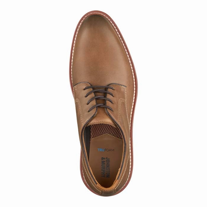 Slip On Style Outfit Essential Mens Johnston & Murphy Upton Plain Toe in Tan