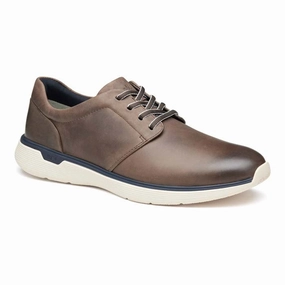 Mens Johnston & Murphy XC4 Prentiss 2 Plain Toe in Stone Weekend Trips Day Tripper