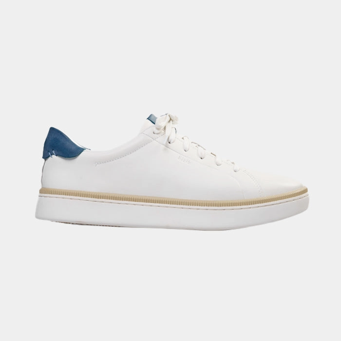 Mens Kizik Sonoma in Optic White/Coronet Blue Pure Style Yellow Sun