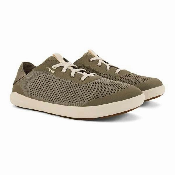 Mens Olukai Moku Pae in Clay/Tapa Slip Ease Elastic Band