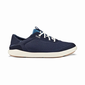 Mens Olukai Moku Pae Trench Blue/Off White Waterproof Option