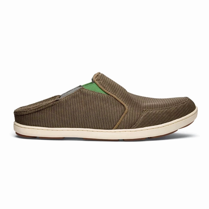 Mens Olukai Nohea Mesh Mustang Lime Peel Slip On Design