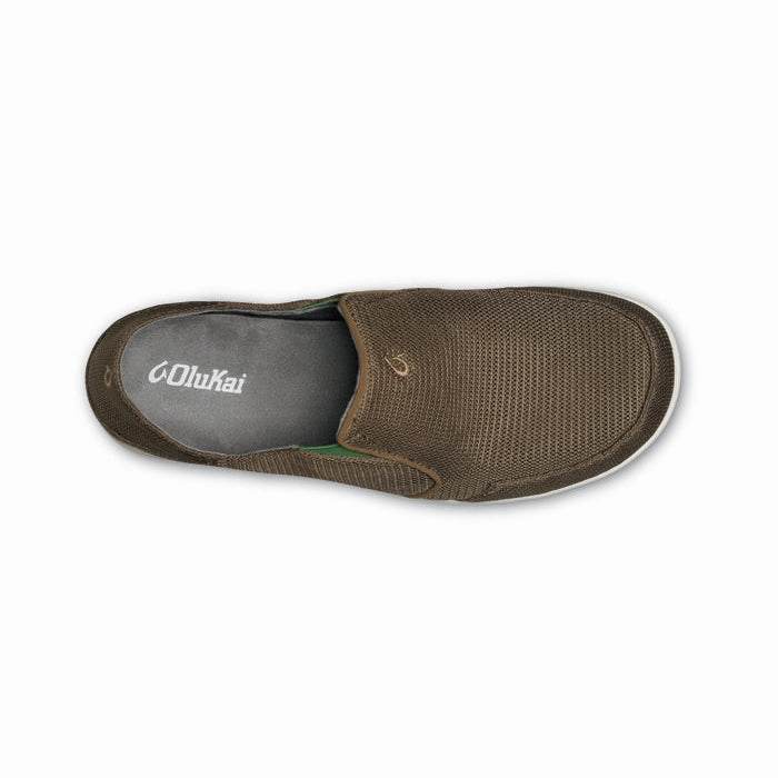 Comfort Enhancement Pull on Mens Olukai Nohea Mesh Mustang Lime Peel