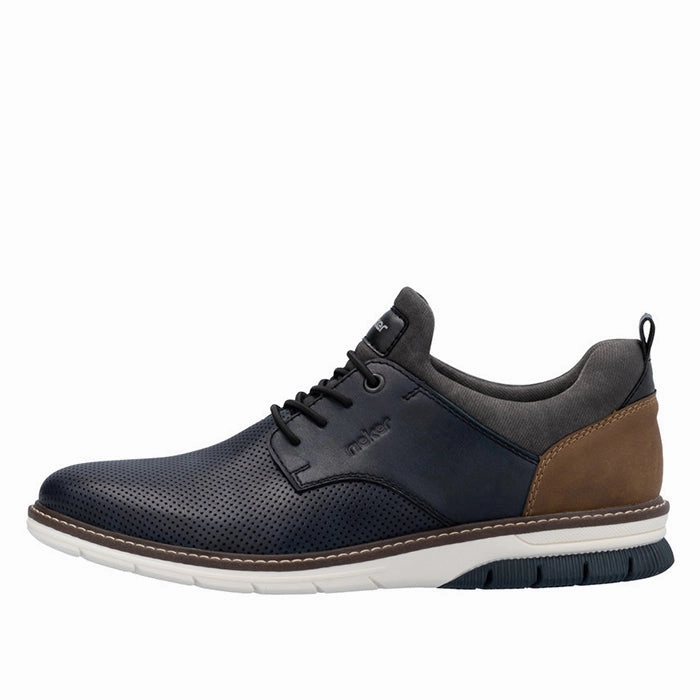 Mens Rieker Dustin 50 in Navy/Nuss/Rauch/Ozean Light Sole
