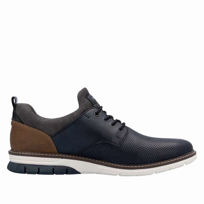 Mens Rieker Dustin 50 in Navy/Nuss/Rauch/Ozean Support Zone
