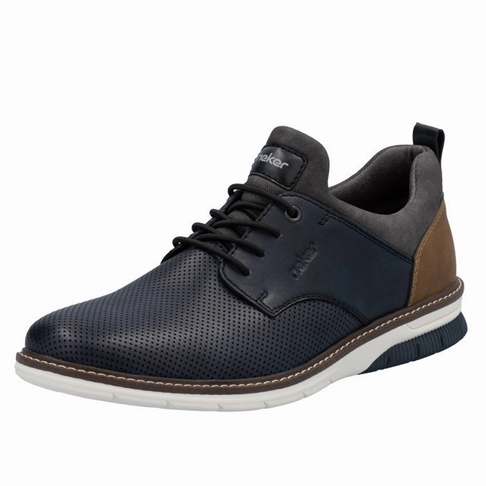 outdoor mode Sleek Vibe Mens Rieker Dustin 50 in Navy/Nuss/Rauch/Ozean