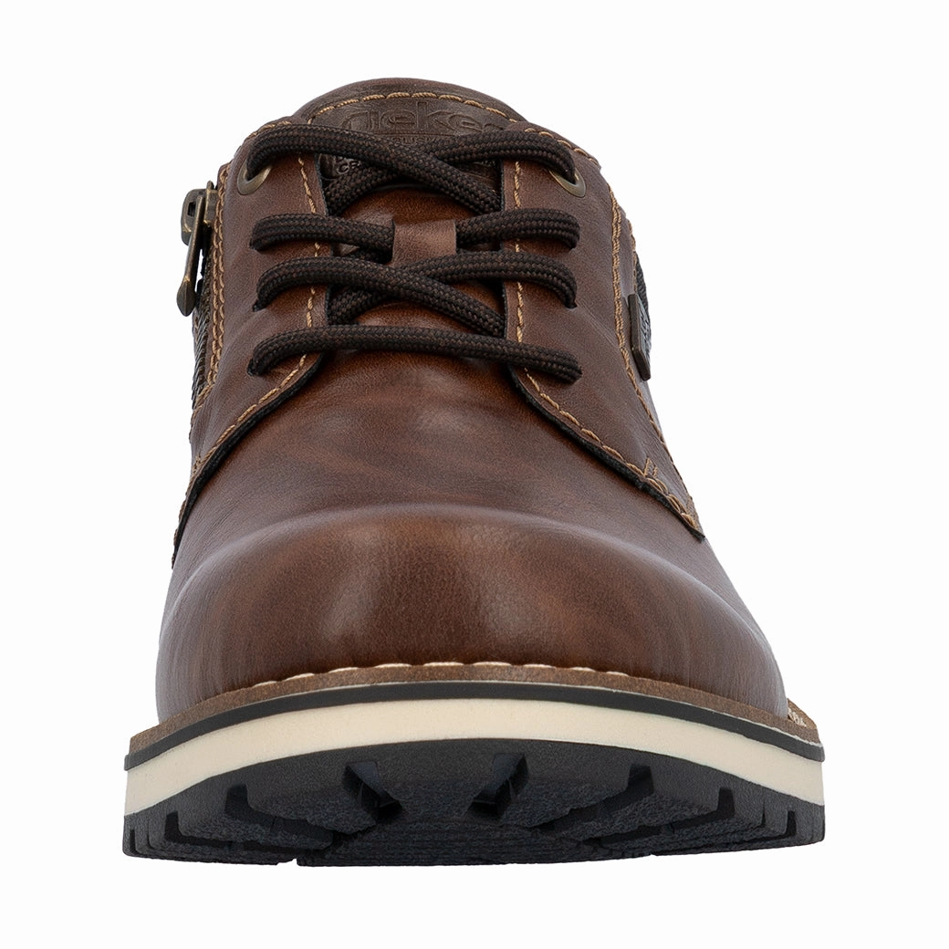 Mens Rieker Ronny 06 in Wood/Toffee/Schwarz Air Touch