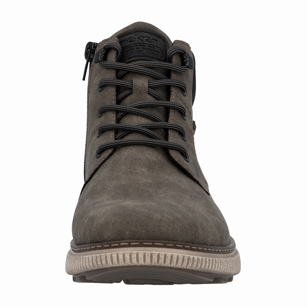 Everyday Edge School Go Mens Rieker Stan 02 in Kaffee/Schwarz