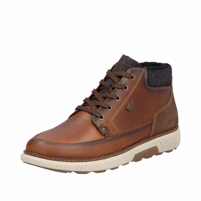 Fashion Element Mens Rieker Stan 14 in Amaretto/Sattel/Schwarz