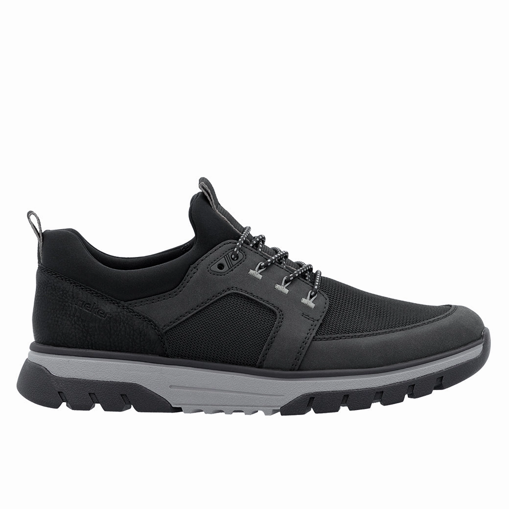 Mens Rieker Stanley 51 in Schwarz Orthopedic Support