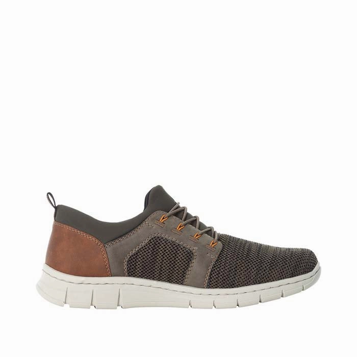 Heel Mens Rieker Timo 96 in Moos/Olive/Mandel