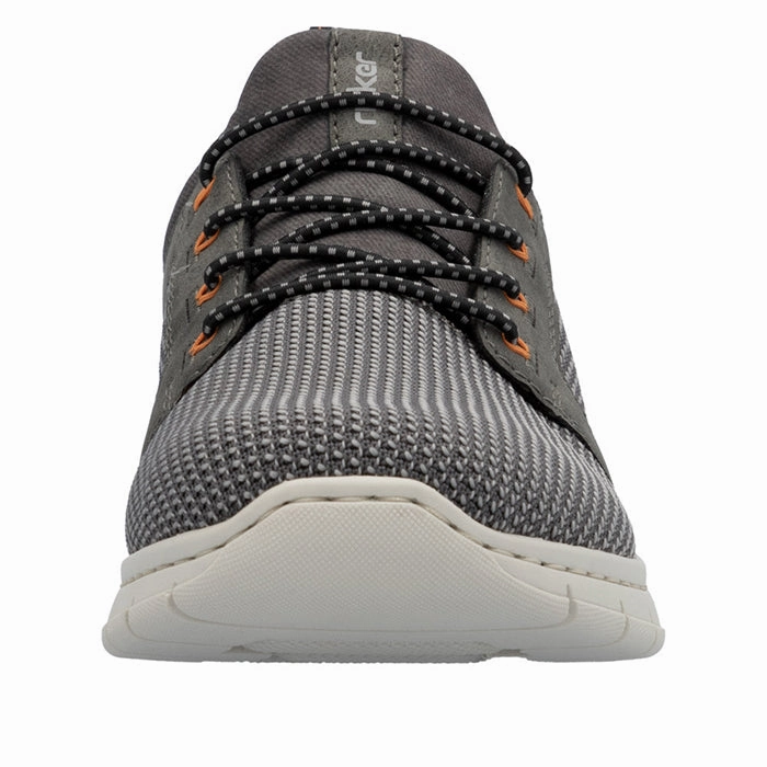 Bootie Style Soft Build Mens Rieker Timo 96 in Stein/Smoke/Mandel