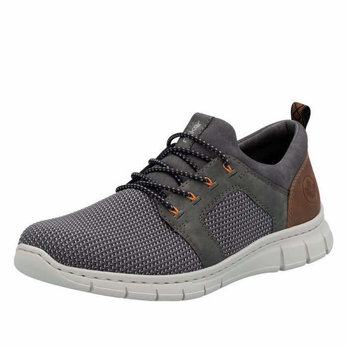 Mens Rieker Timo 96 in Stein/Smoke/Mandel Elastic Band