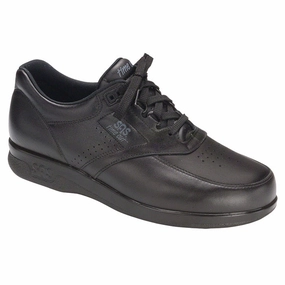 casual outing lace up closure Mens SAS Time Out Black