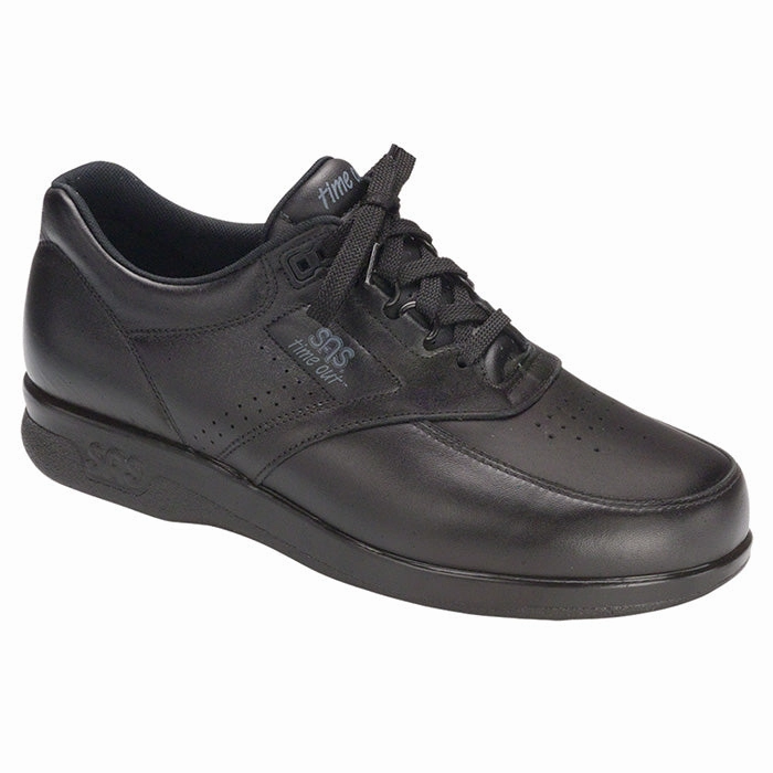 casual outing lace up closure Mens SAS Time Out Black