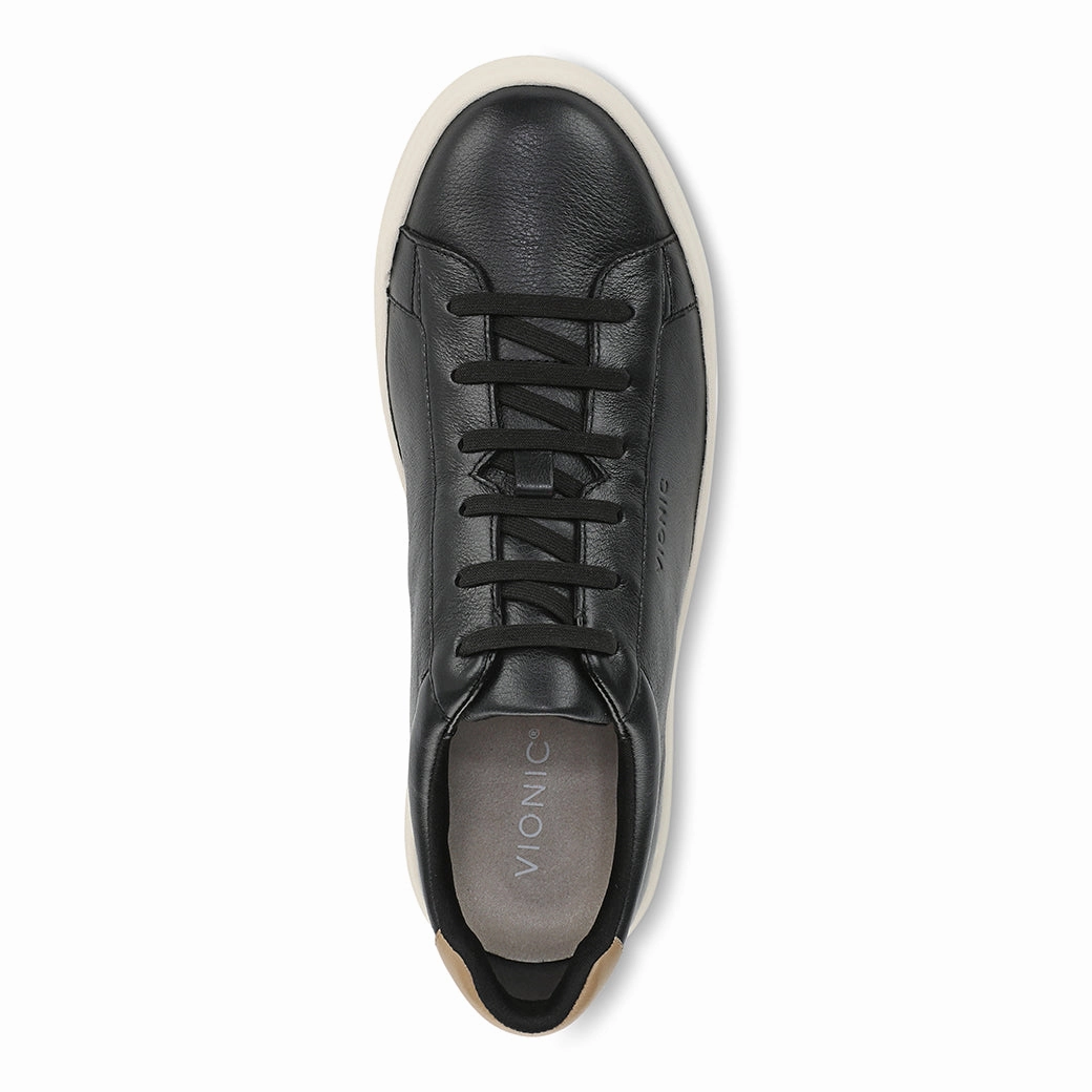 Mens Vionic Colbie in Black Pull on Midsole Support