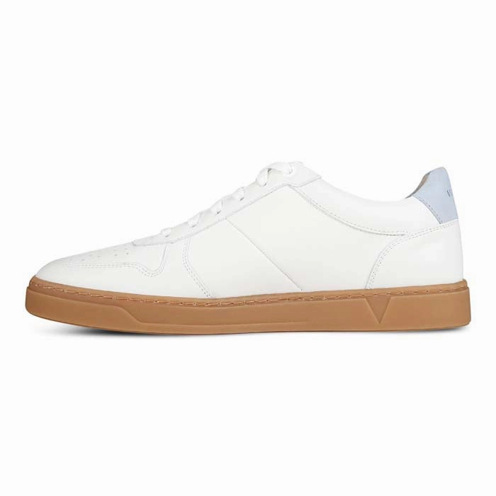 Comfort Memory Foam Mens Vionic Lucas Court in White/Skyway Blue