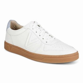 Taxi Ride Drill Pace Mens Vionic Lucas Court in White/Skyway Blue