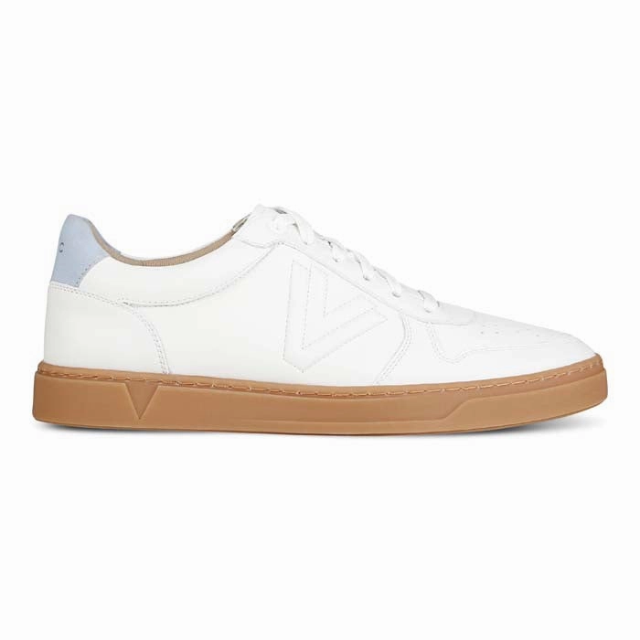 Mens Vionic Lucas Court in White/Skyway Blue Fast Motion Moon Hike
