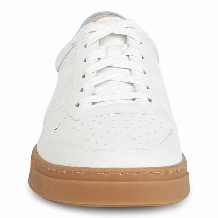 Mens Vionic Lucas Court in White/Skyway Blue All weather