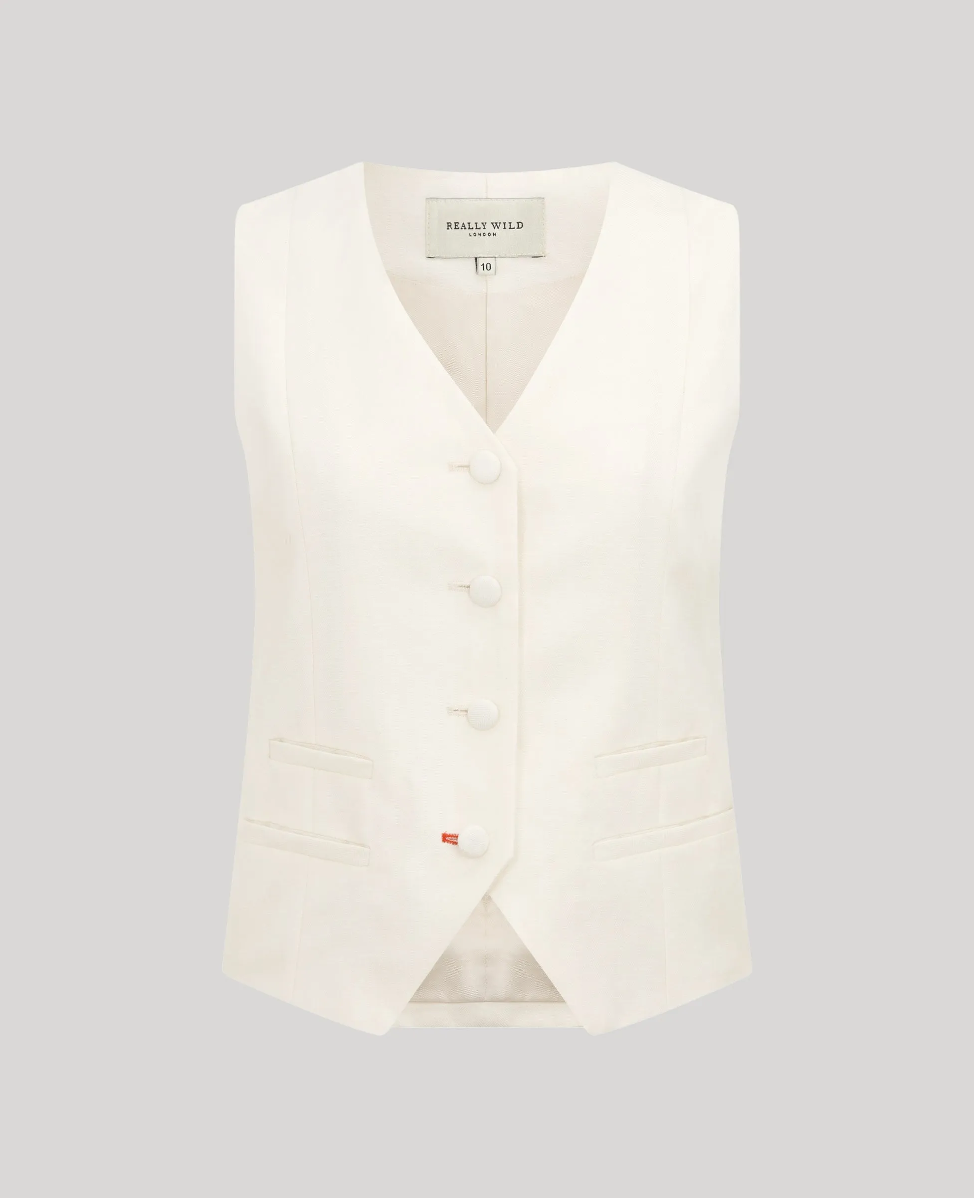 Meryl Fitted Waistcoat fall season Fur Trim