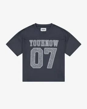 MESH JERSEY | Charcoal Quick Dry Fabric