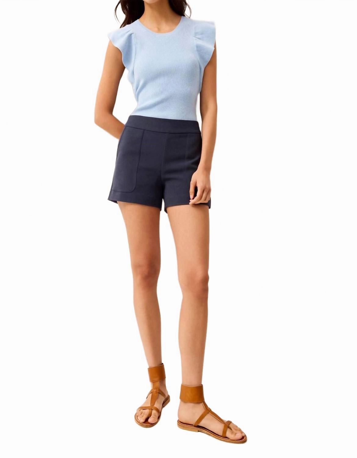 Anti Static Finish Mia Short In Naval
