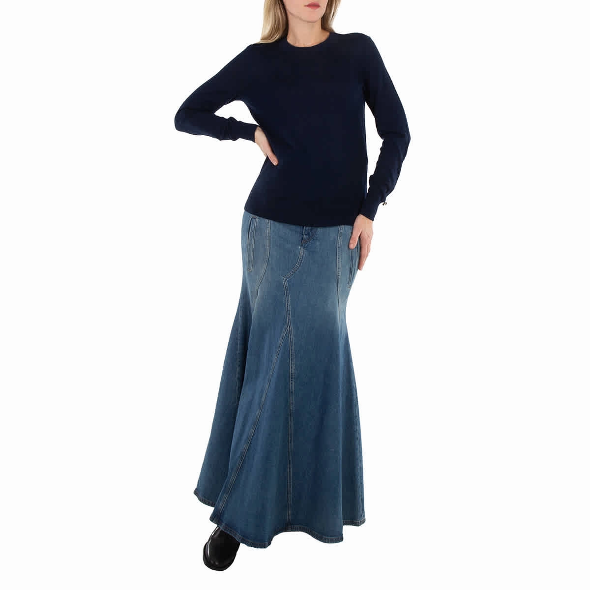 Michael Michael Kors Crewneck Knitted Jumper, Size Small Perfect Warmth Recycled Material Composition