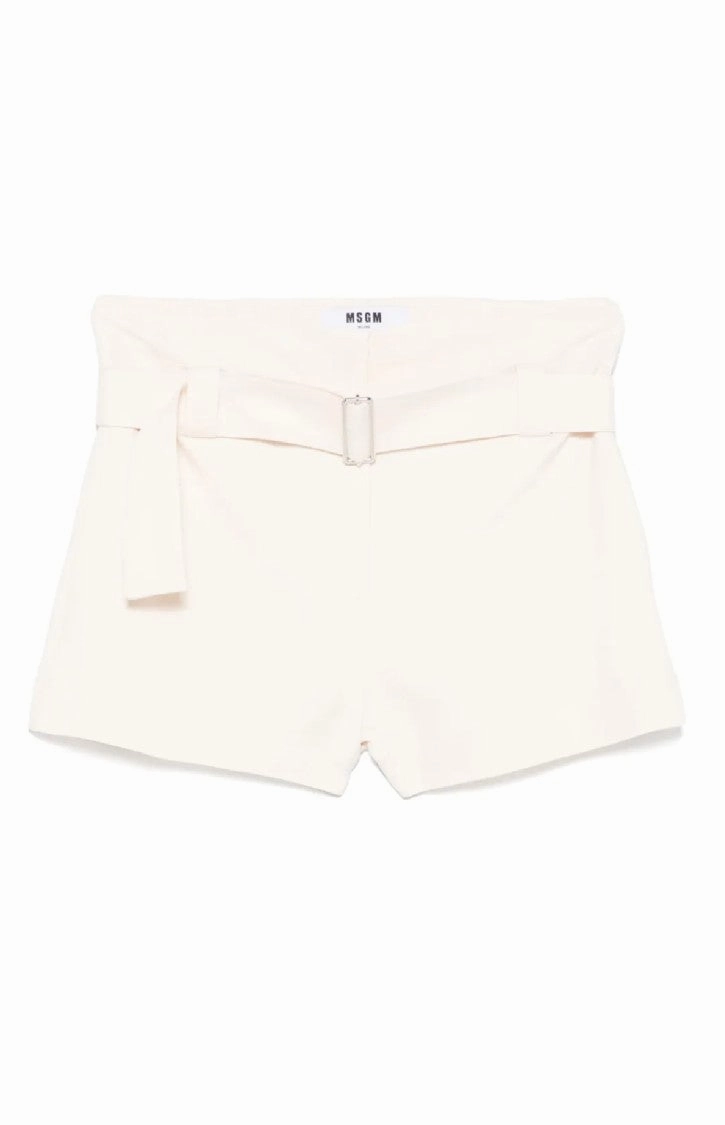 Mid-Thigh Tailored Bermuda Shorts Flexible Side Panels hypoallergenic