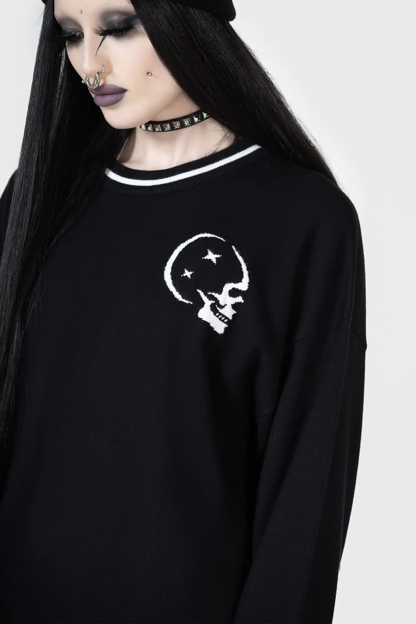 Winter Outfit Midnight Games Sweater