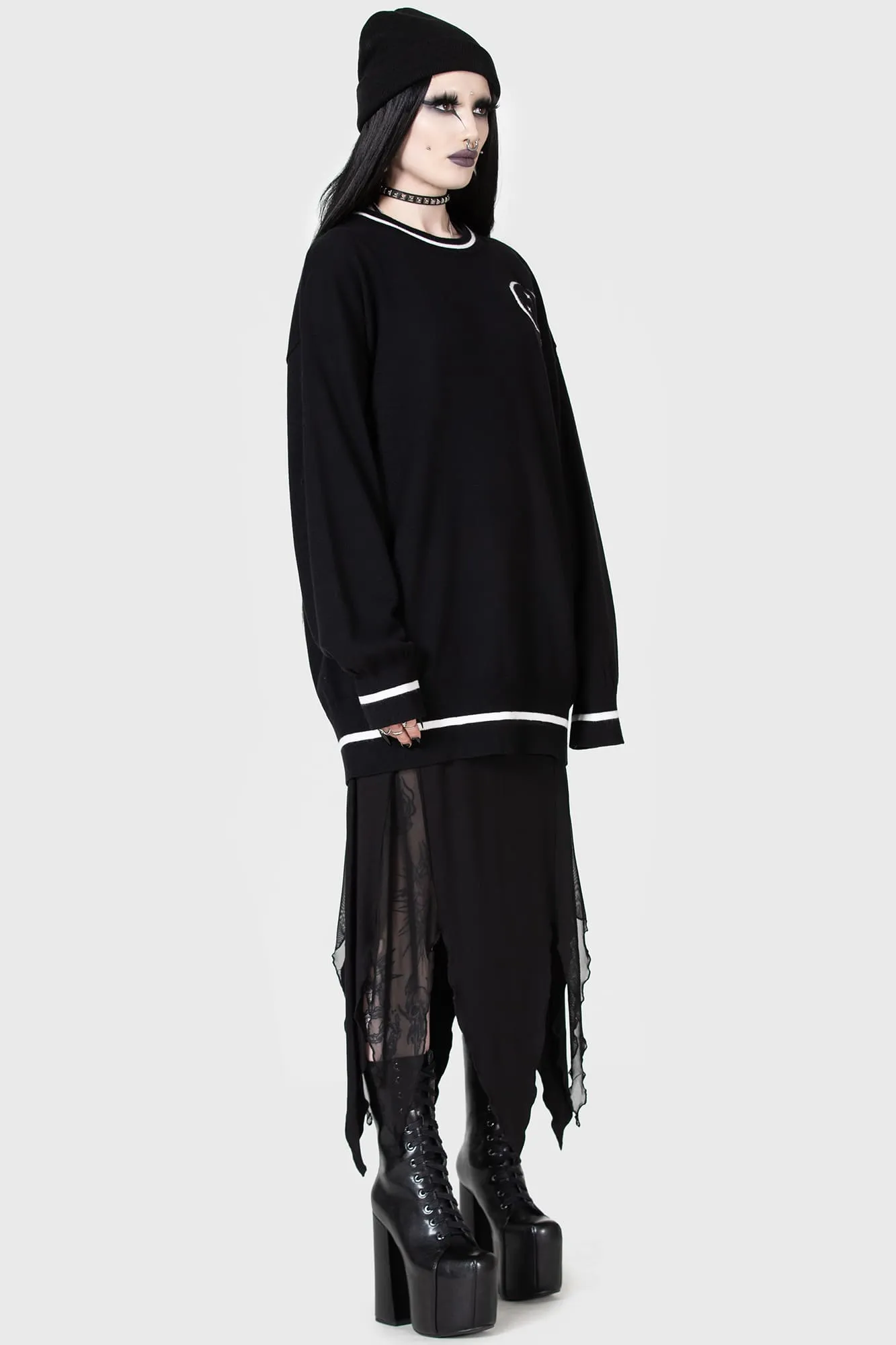 Leisure Look Evening Wear Midnight Games Sweater