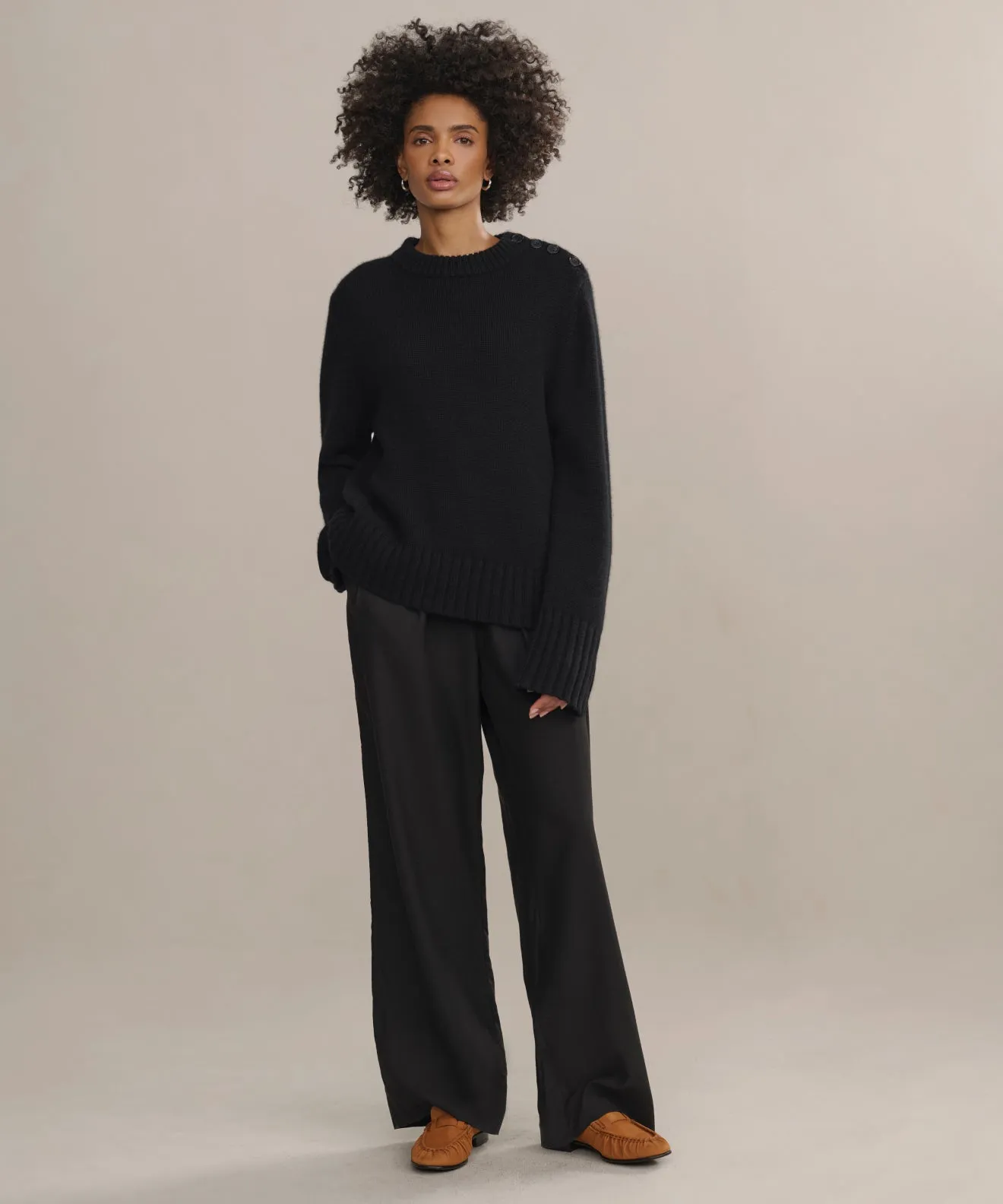 Layered Cuff Grace Crewneck