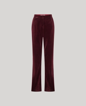 Stretchy Material Mayfair Velvet Trousers