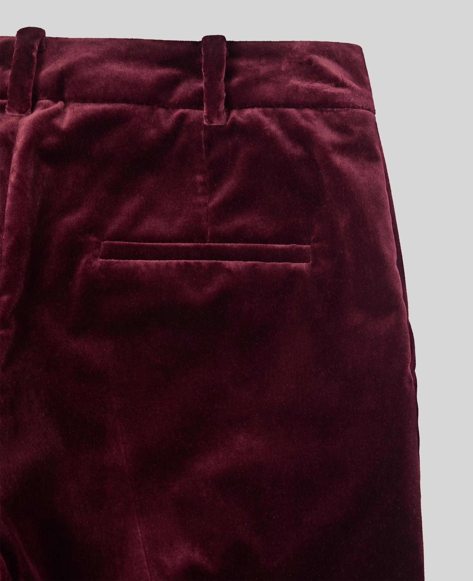 Non Iron Technology Comfortable Movement Mayfair Velvet Trousers