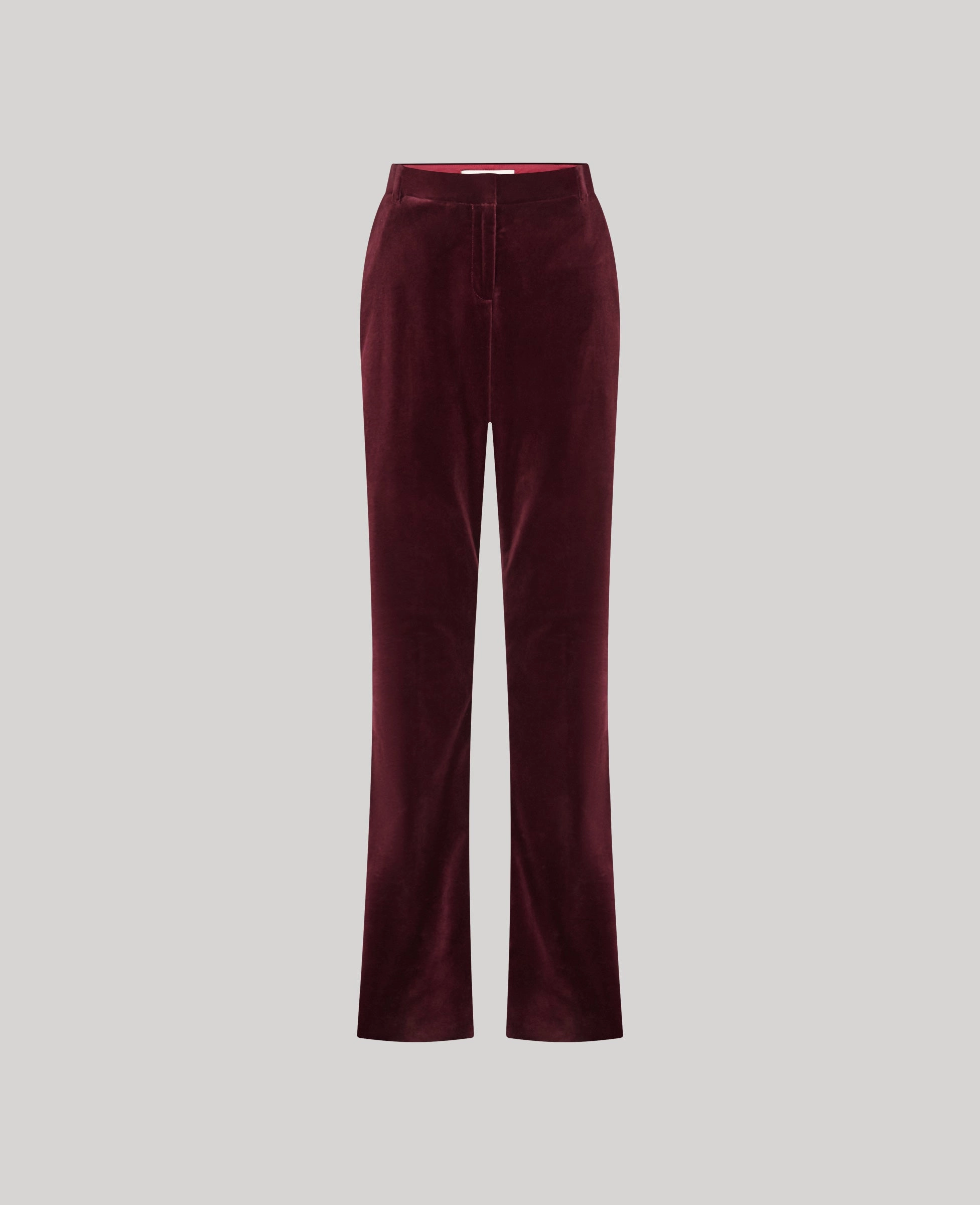 Stretchy Material Mayfair Velvet Trousers
