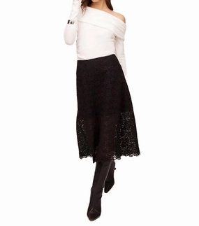 Gentle Flow Outfit Moodset Millie A-Line Midi Skirt In Black