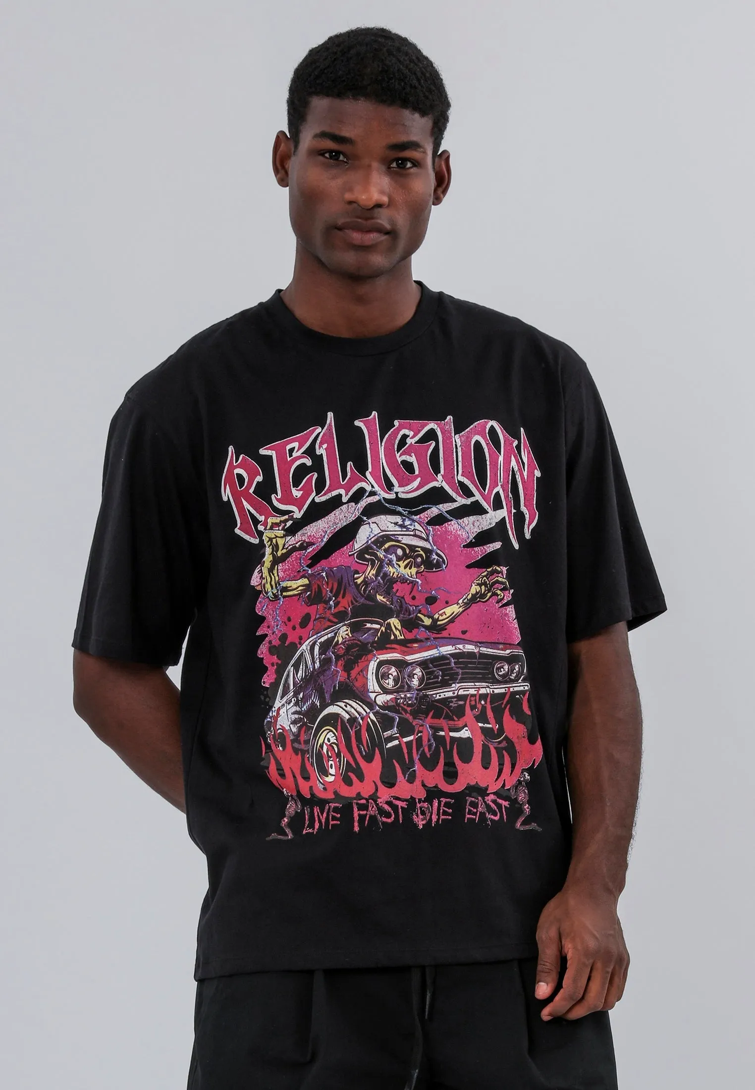 LIVE FAST T-SHIRT JET BLACK Timeless Layer