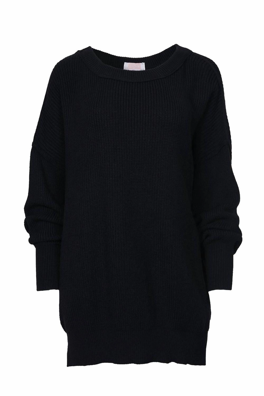 Favorite Slouchy Sweater In Black Relaxed Outfit Adaptive Fit Silhouette