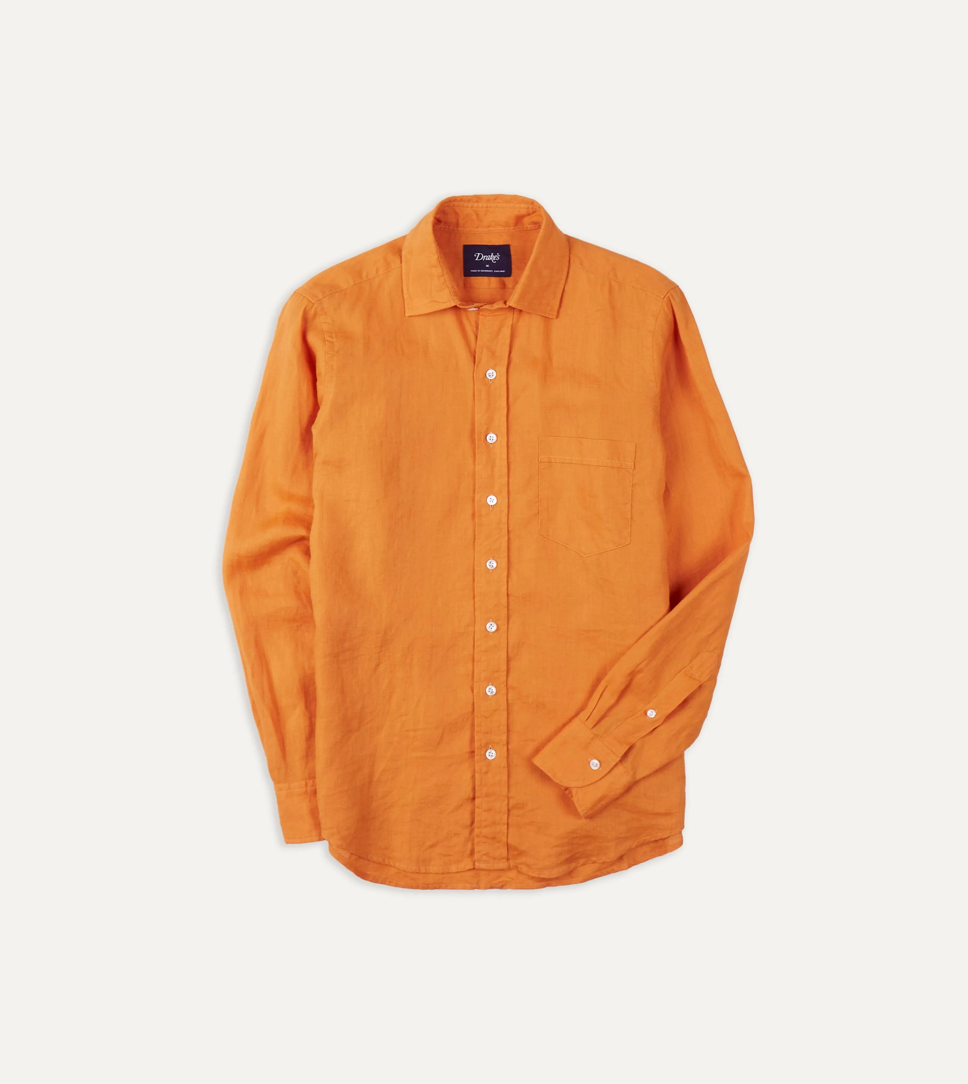 Minimalist Aesthetic Trendy designs Yellow Linen Spread Collar Shirt