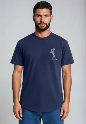 Cozy Fit ESSENTIAL BIG SKELETON INDIGO T-SHIRT