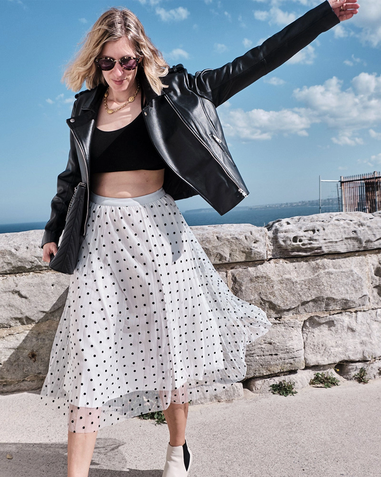 Mixed Feeling Reversible Skirt Daily Essential Fresh Vibe