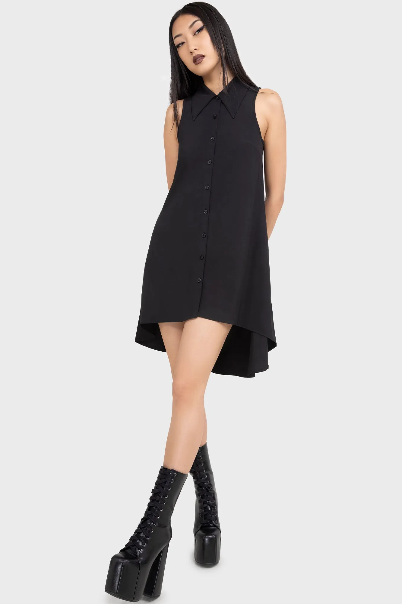 Olde Night Dress Statement Neck Quick Look