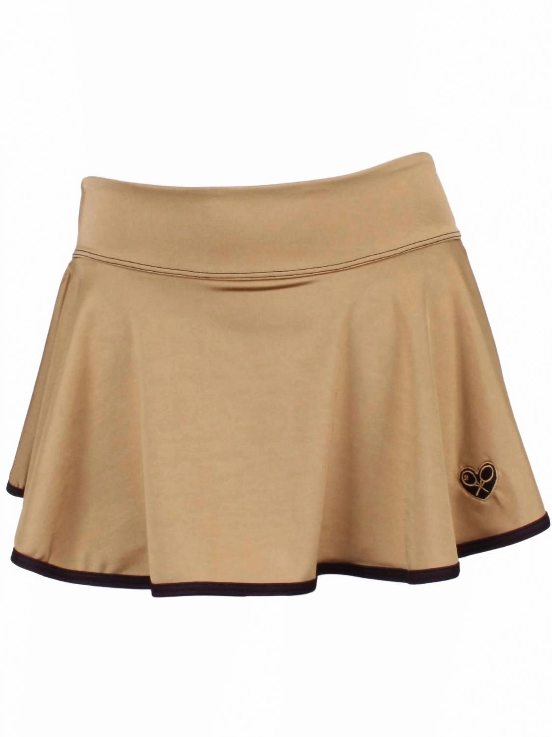 Women's Brushed O Tennis Skirt In Soft Gold Outfit Mix