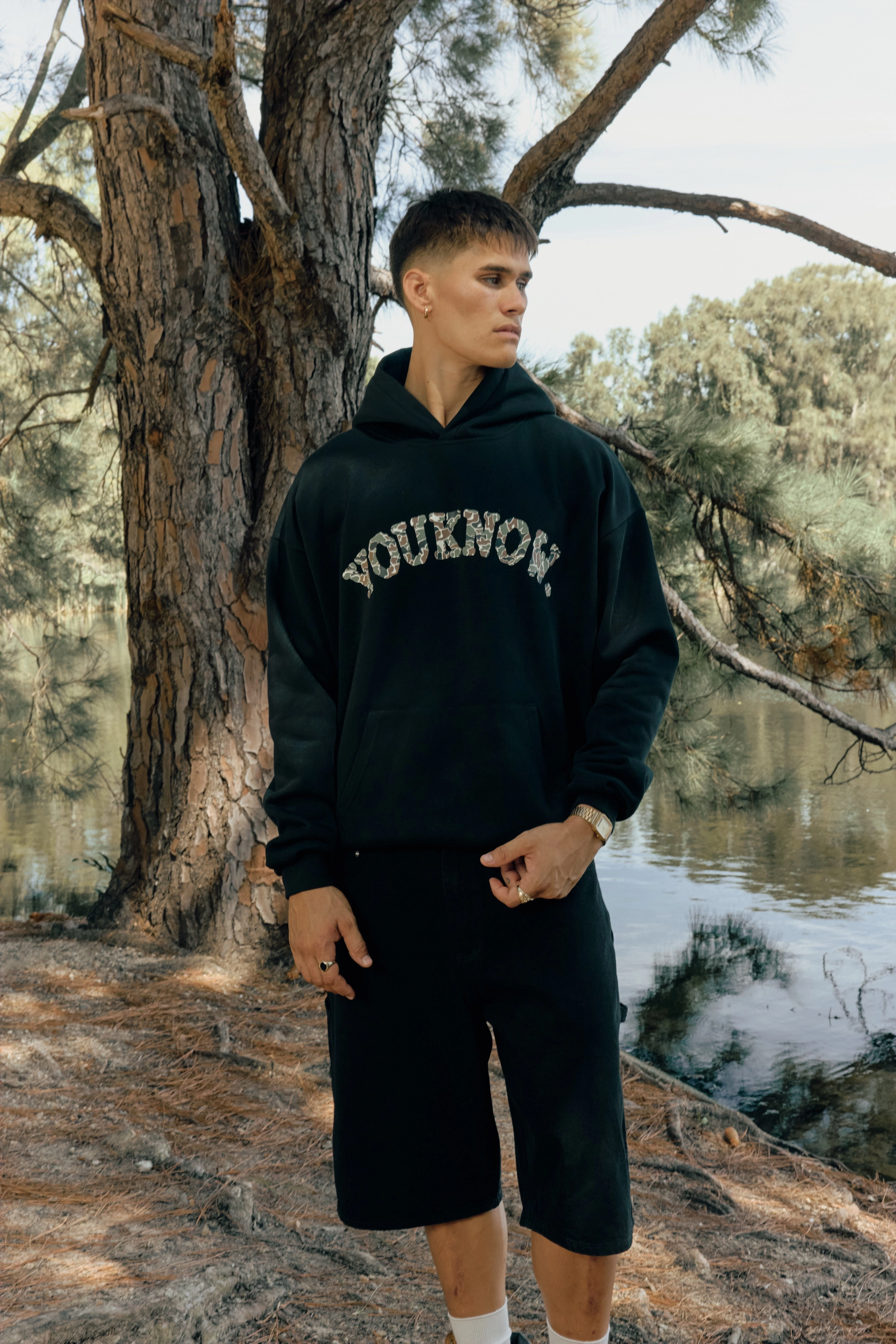 Urban Utility CAMO HOODIE | Black
