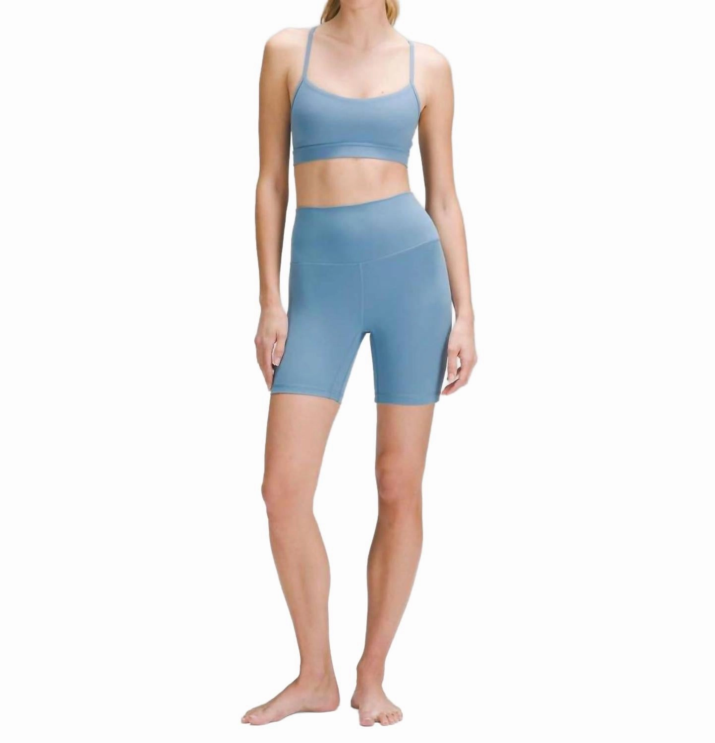 Women's Align Short In Blue Loose Fit Breathable mesh