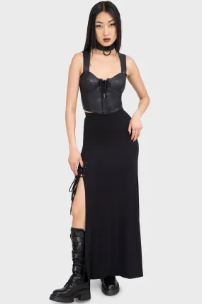 Moonless Corset Top ReinforcedHems BrushedInnerSurface