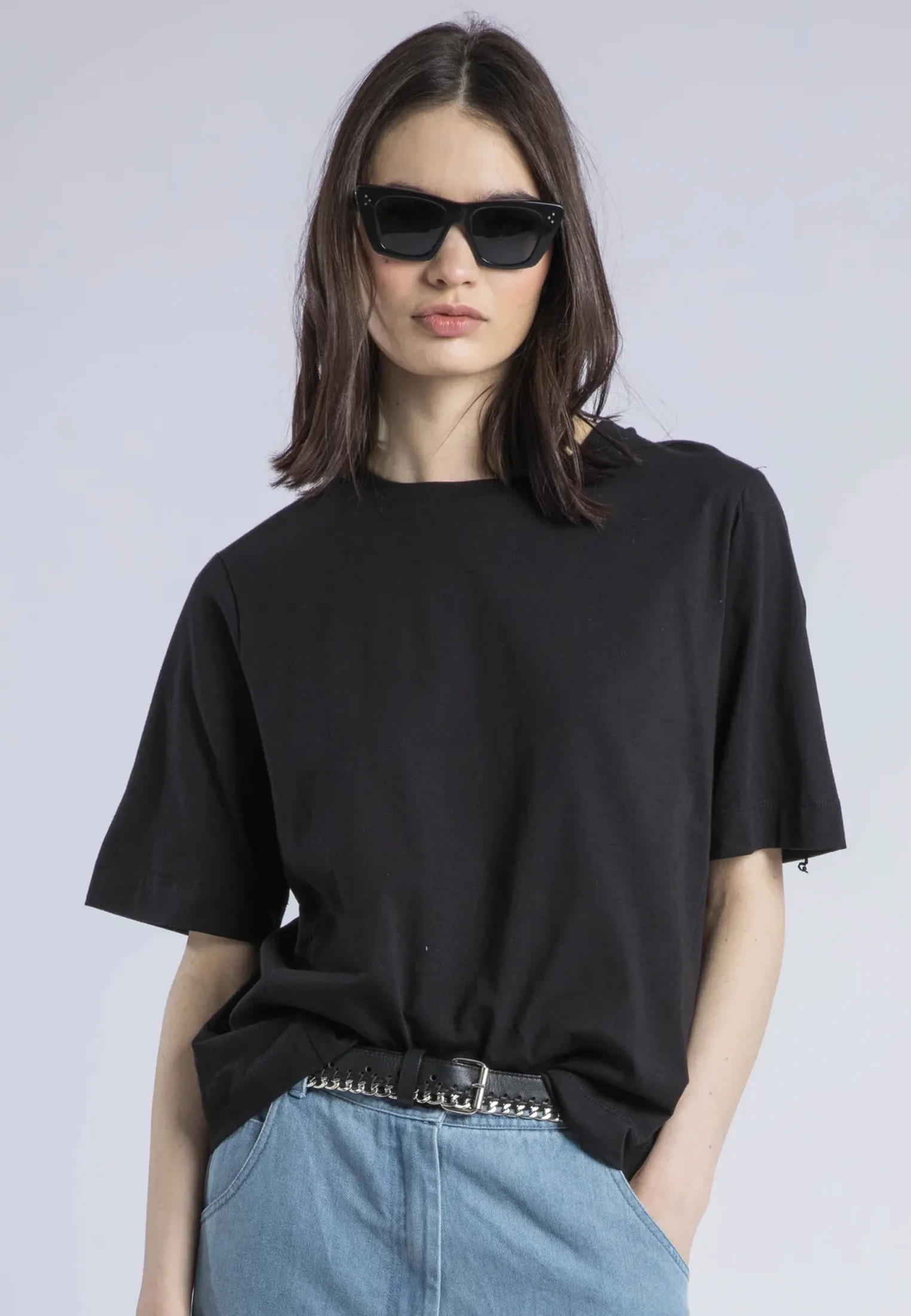 Basic Wear Light Outfit RELAXED BASIC T-SHIRT BLACK